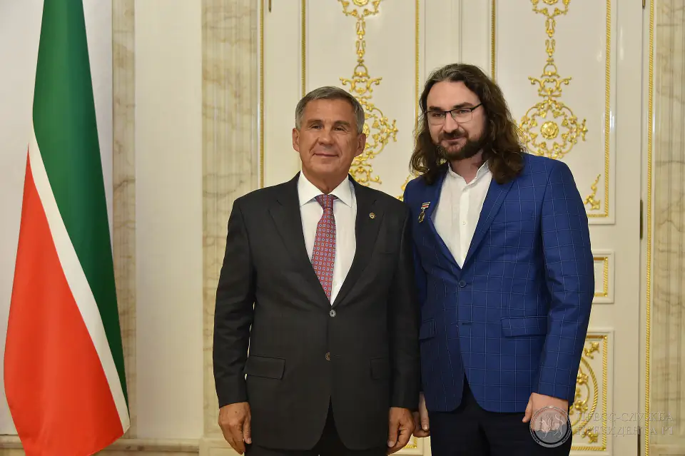 Receiving the title of Honoured Worker of Arts, 2019